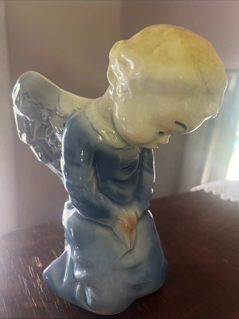 Rare Vintage Ceramic Angel Planter - Decorative Home Art